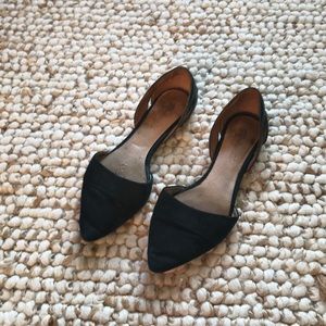 Madewell suede and leather flats